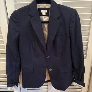 J.Crew Navy Blazer – Classic Two-Button (Size 0)